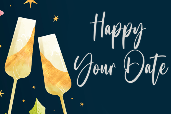 Birthday Font - Preview 4