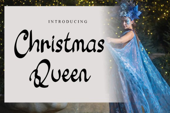 Christmas Queen Script Fonts Font Door GiaLetter