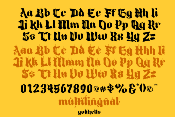 God Hells Font - Preview 4
