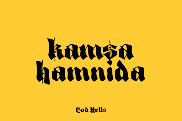 God Hells Font - Preview 6