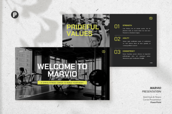 Preview of Bold Gym & Fitness Center Presentation sports presentation template