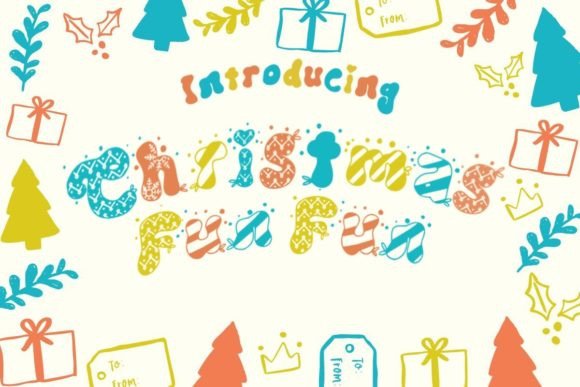Christmas Fun Duo Font PNG with transparent background - Preview 1
