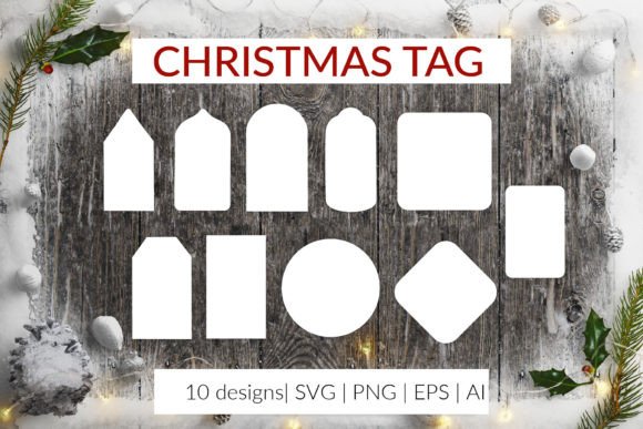 Chrtistmas Tag Svg. Gift Tag Template