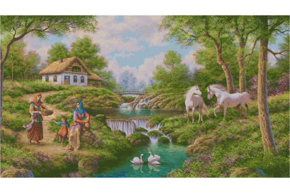 Counted Cross Stitch Patterns/ Nature126