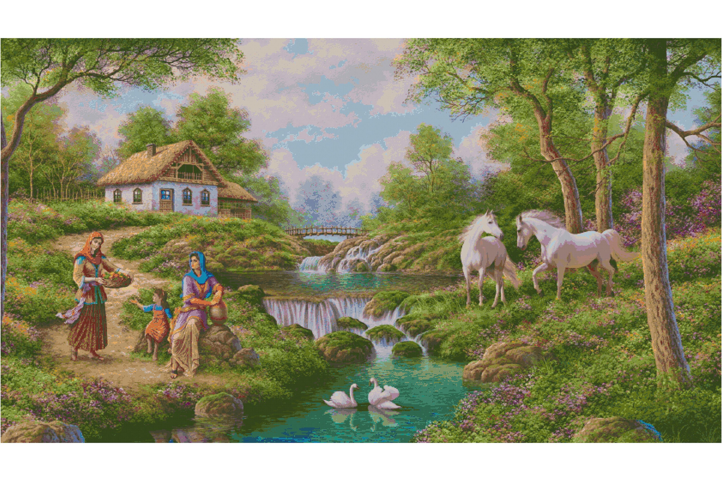 Counted Cross Stitch Patterns/ Nature126