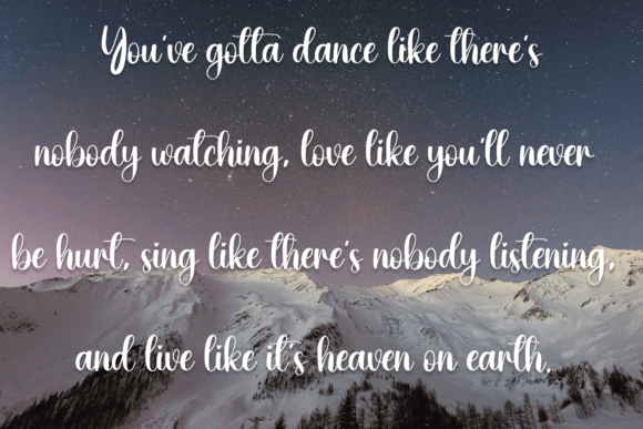Dandelion Font PNG with transparent background - Preview 5