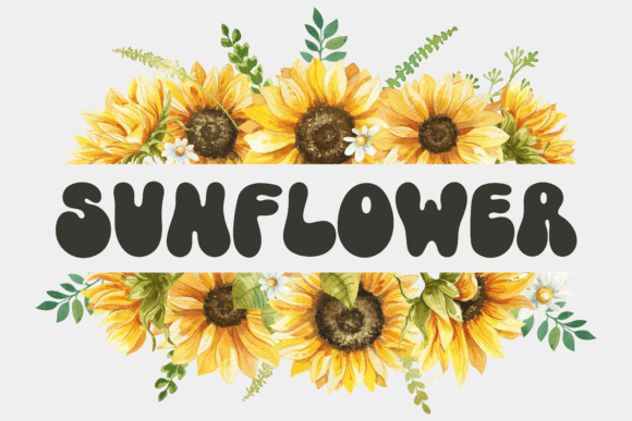 Groovy Party Font PNG with transparent background - Preview 3