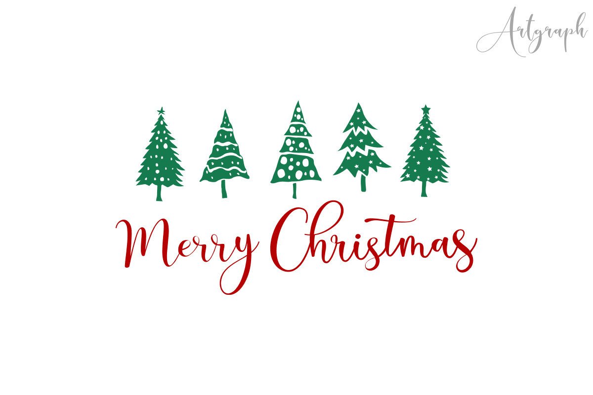Merry Christmas SVG Graphic by artgraph · Creative Fabrica
