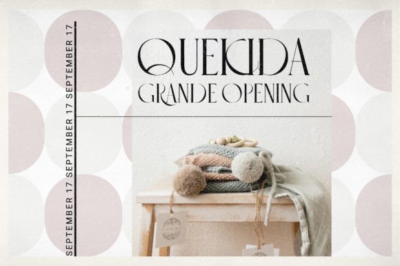 Quekida Font PNG with transparent background - Preview 1