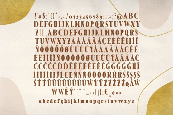 Rosana Font PNG with transparent background - Preview 3