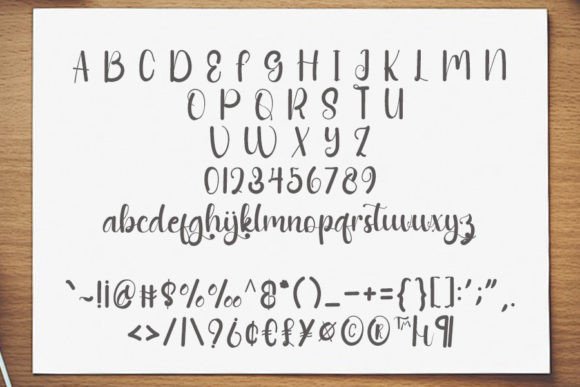 Shining Nature Font PNG with transparent background - Preview 5
