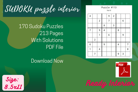 Sudoku Hard Puzzles Activity for Adult Graphic by Jerin Design ...