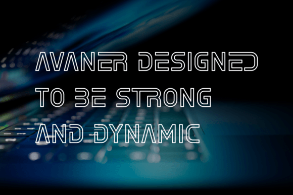 Avaner Lines Font - Preview 2