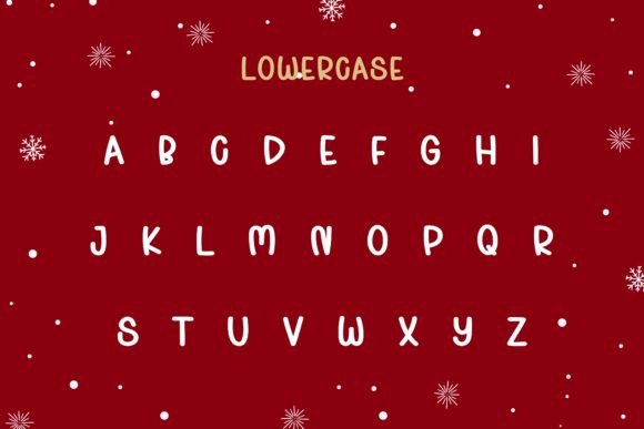 Bauble Snowflake Font - Preview 3