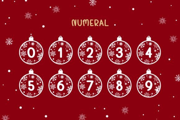 Bauble Snowflake Font - Preview 4