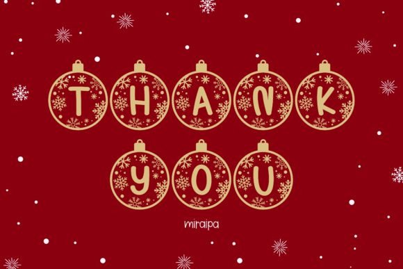 Bauble Snowflake Font - Preview 5