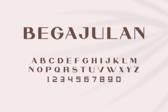 Begajulan Font - Preview 2