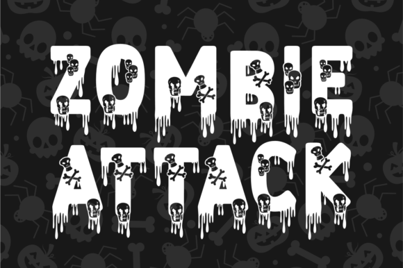 Blood on Skull Font - Preview 1