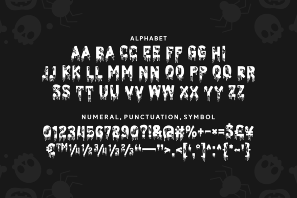 Blood on Skull Font - Preview 3