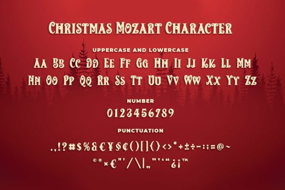 Christmas Mozart Font - Preview 4