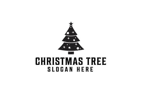 Christmas Tree Logo Vintage Graphic Logos By Artiveko