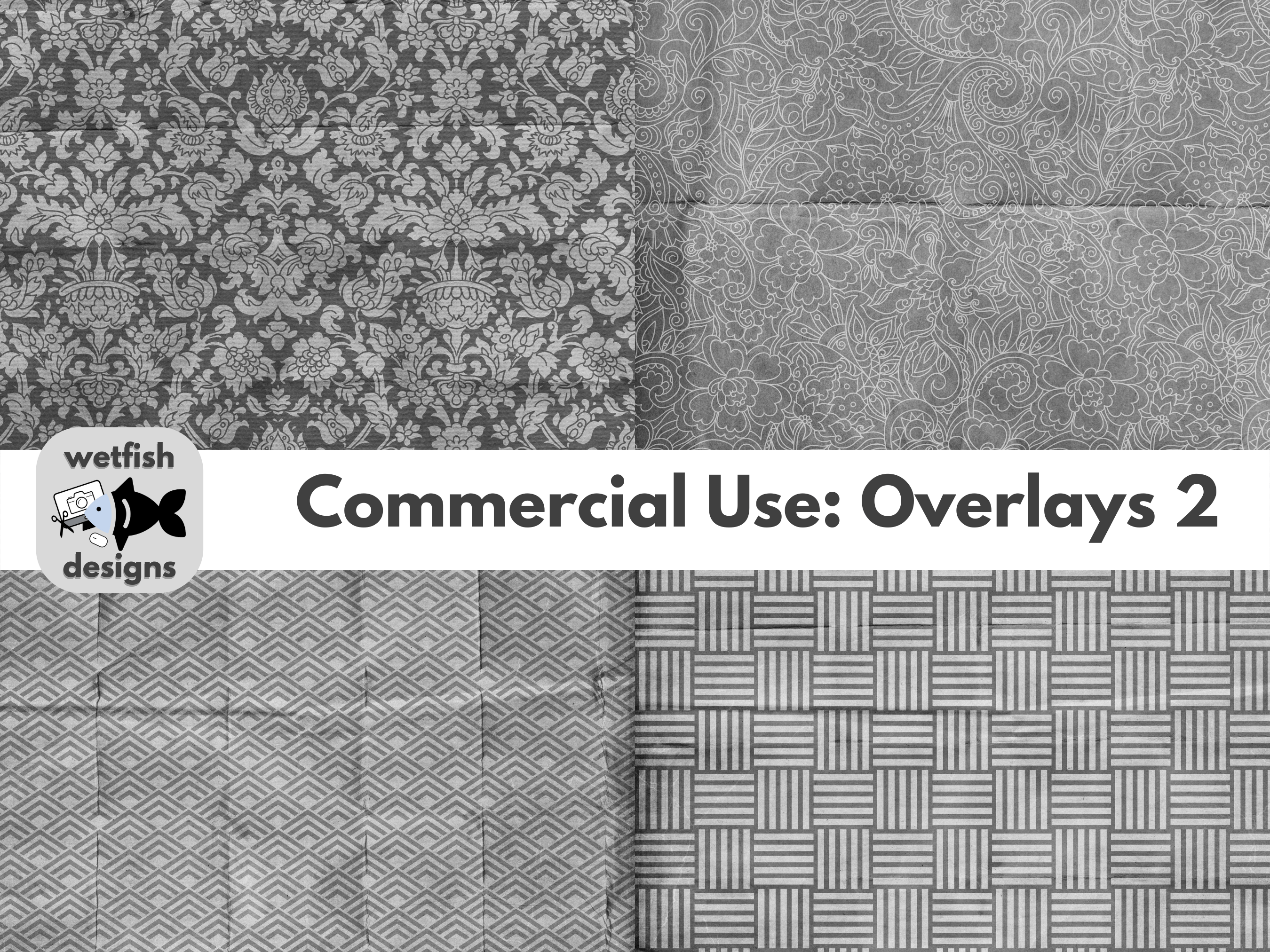Commercial Use Overlays Set 2 Graphic by Wetfish Designs · Creative Fabrica