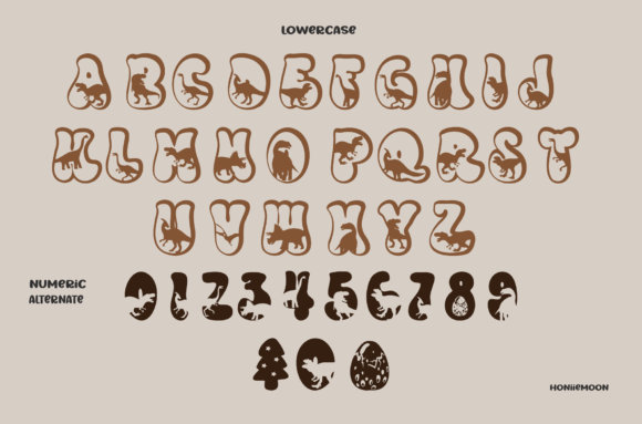 Dinosaur Groovy Font - Preview 1