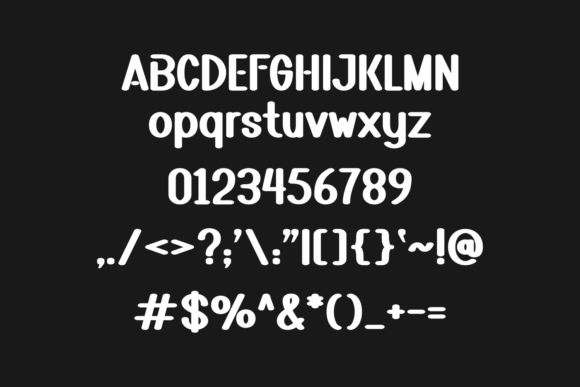 Hapven Font PNG with transparent background - Preview 1