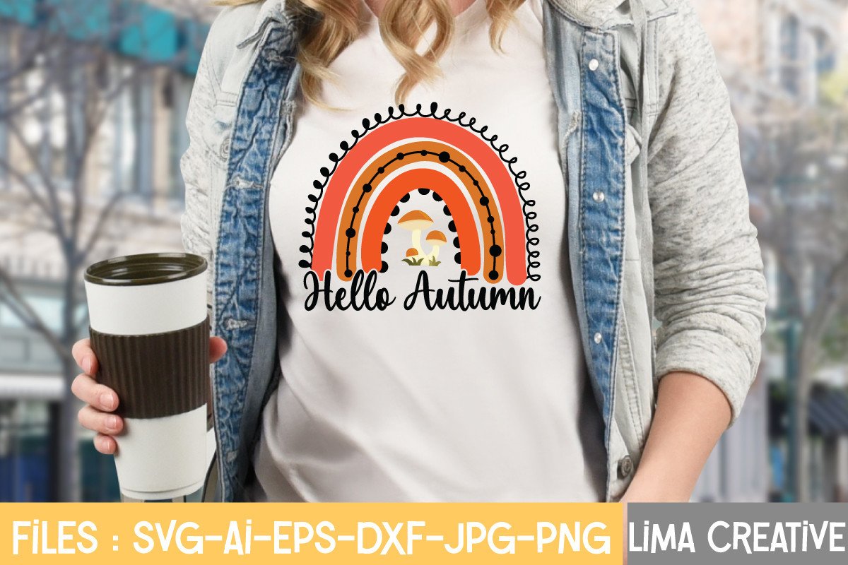 Hello Autumn Design Graphic by Lima Creative · Creative Fabrica