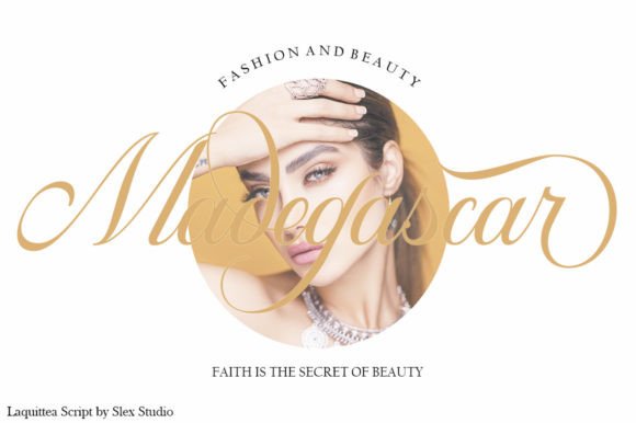 Laquittea Font PNG with transparent background - Preview 4