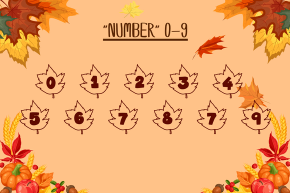 Leaf Giving Font PNG with transparent background - Preview 2