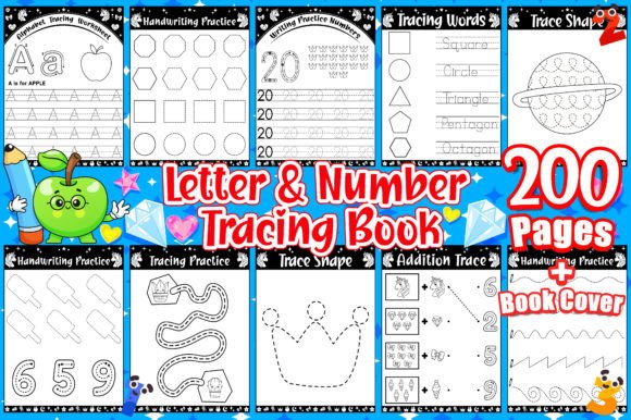 Letter and Number Tracing Workbook
