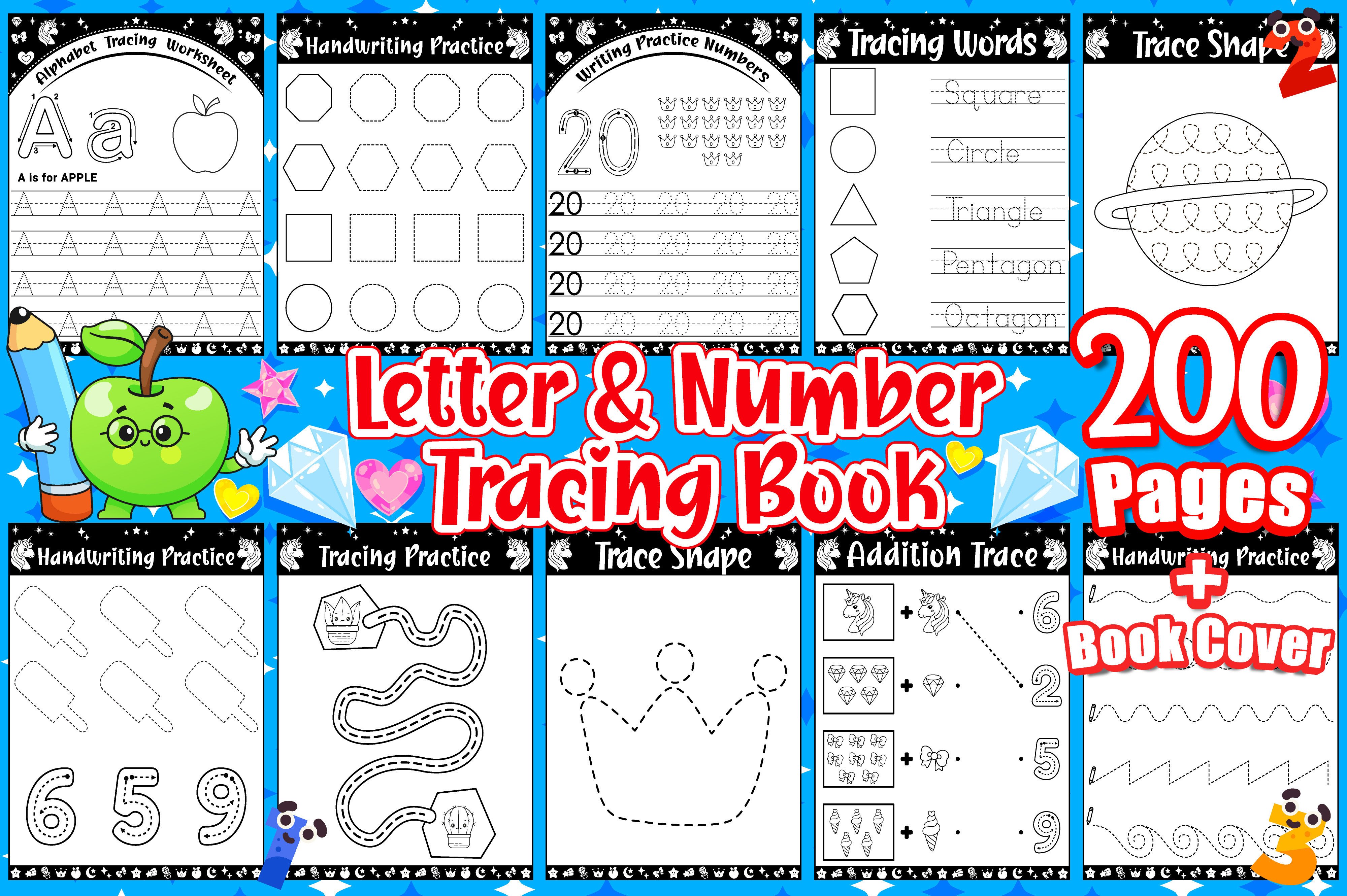 Letter and Number Tracing Workbook