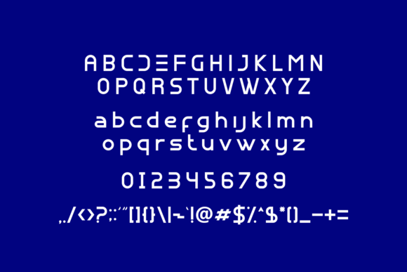 Regrend Font PNG with transparent background - Preview 1