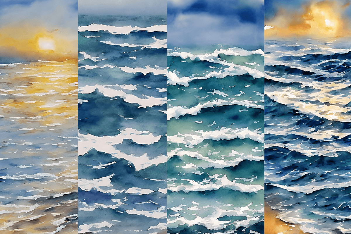 Sea Art Graphic by cycynms · Creative Fabrica