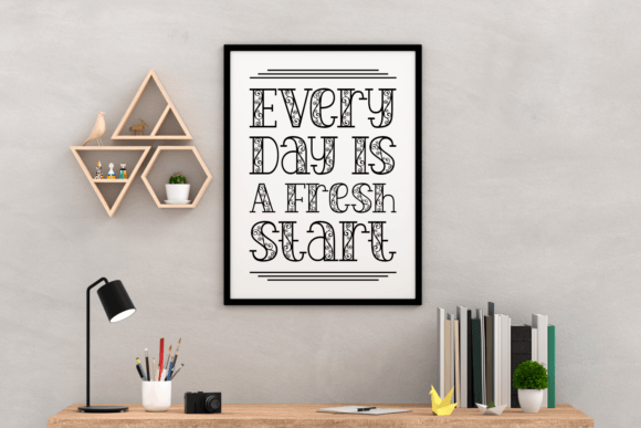 Simple Pena Font PNG with transparent background - Preview 1