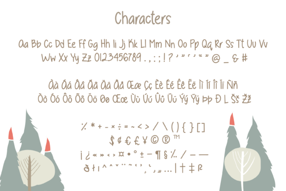 Snow in December Font PNG with transparent background - Preview 1