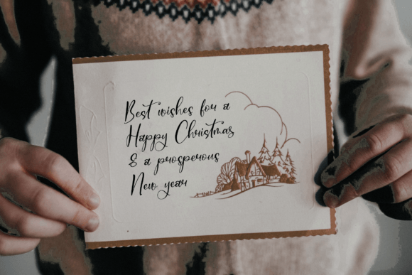 Christmas Pudding Font - Preview 1