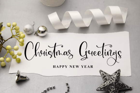 Christmas Pudding Font - Preview 3
