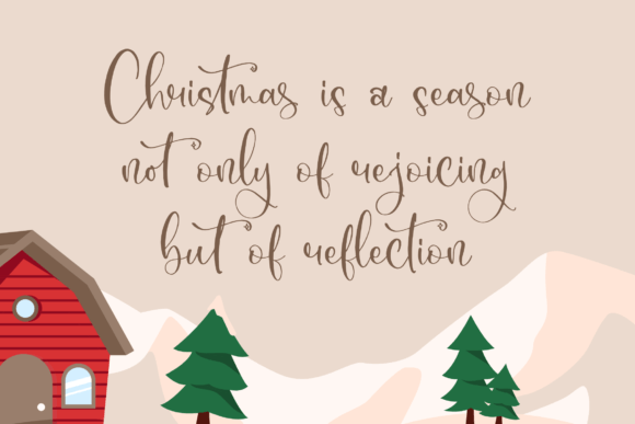 Christmas Pudding Font - Preview 4