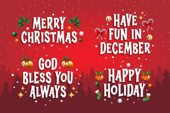 Christmas Shaky Font - Preview 3