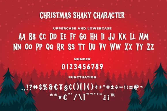 Christmas Shaky Font - Preview 5