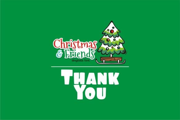 Christmas and Friends Font PNG with transparent background - Preview 4