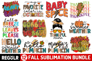 Fall Sublimation Bundle Graphic by Regulrcrative · Creative Fabrica