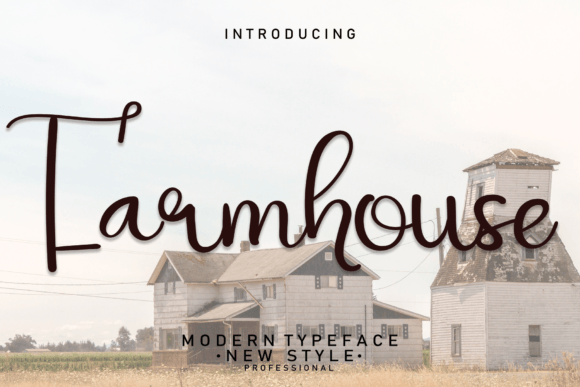 Farmhouse Script Fonts Font Door Strongkeng Old