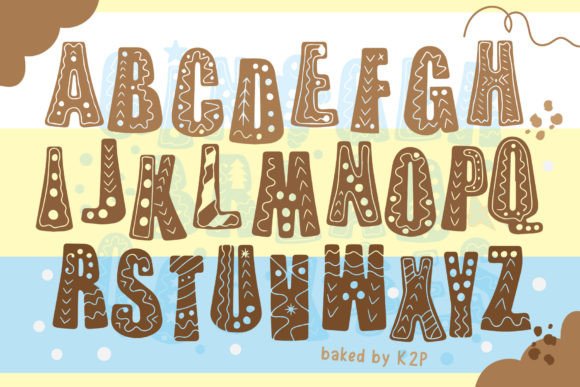 Gingerbread Cookies Font - Preview 1