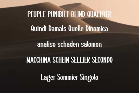 Gurosen Font - Preview 2