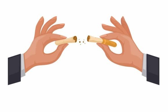 breaking a cigarette The Best Ways to Quit Smoking in 2026 Hand breaking cigarette in half