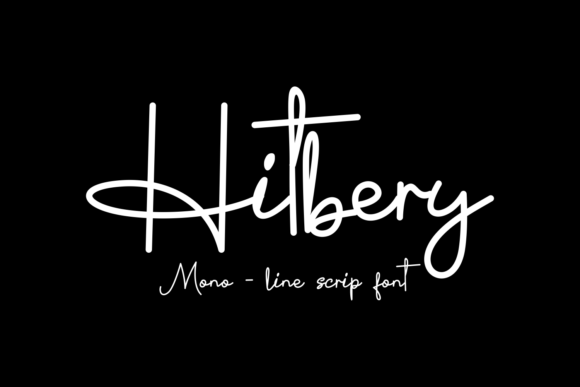 Hitbary Script & Handwritten Font By lelevien