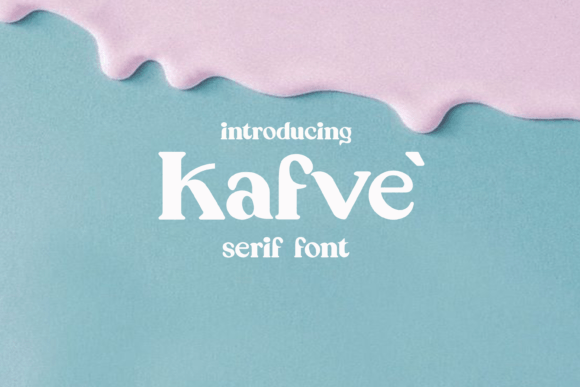 Kafve Font PNG with transparent background - Preview 2